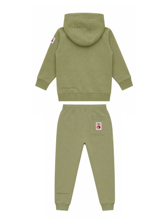 Ensemble bébé sweat zippé kaki Compagnie de Californie - photo 2