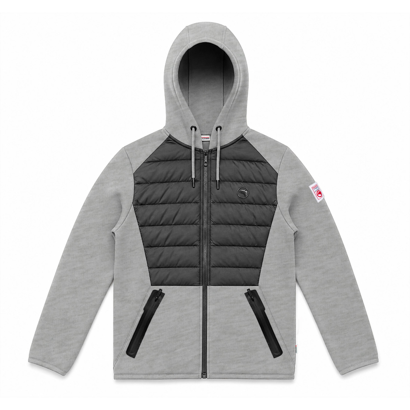 AW27 SWEAT TECH PADDING GRIS CHINÉ