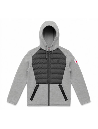AW27 SWEAT TECH PADDING GRIS CHINÉ